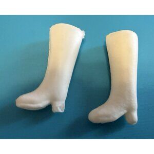 Vintage Barbie Fashion Doll White Knee High Go Go Boots